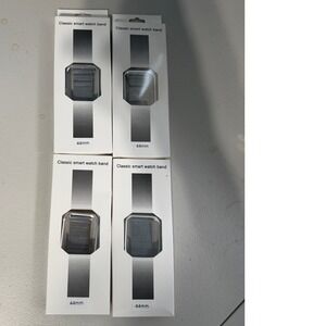 4 Pack Silver Milanese Loop Smart Watch Band 44mm Mesh Strap 1111